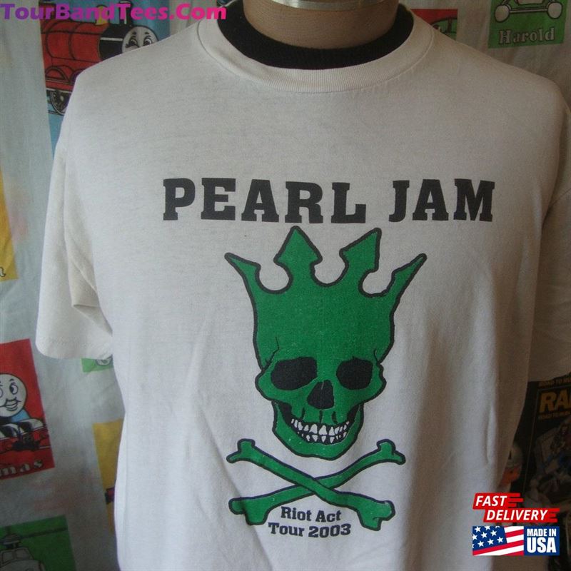 Vintage Pearl Jam Riot Act Concert Tour T-Shirt Sweatshirt Classic 29Uf169216 – Utopia Fashion