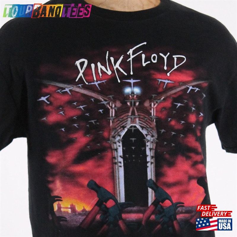 Vintage Pink Floyd The Wall Tour Concert Shirt Hoodie Unisex 29Uf171608 – Utopia Fashion