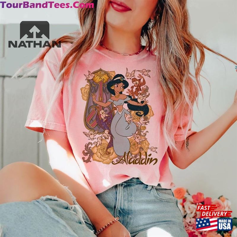 Vintage Princess Jasmine Alladin Shirt Disney Character Unisex Classic 29Uf182763 – Utopia Fashion