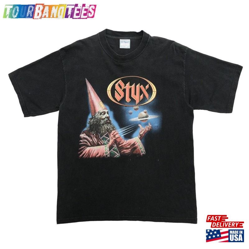 Vintage Styx Man Of Miracles Wizard Tour T-Shirt Unisex Hoodie 29Uf173350 – Utopia Fashion