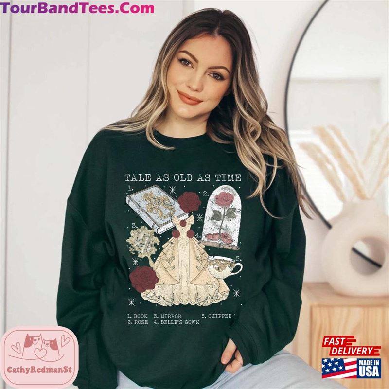 Vintage Tale As Old Time Sweatshirt Retro Beauty And The Beast Hoodie Belle Shirt T-Shirt 29Uf167204 – Utopia Fashion