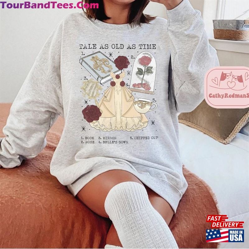 Vintage Tale As Old Time Sweatshirt Retro Beauty And The Beast Hoodie Belle Shirt T-Shirt 29Uf167204 – Utopia Fashion