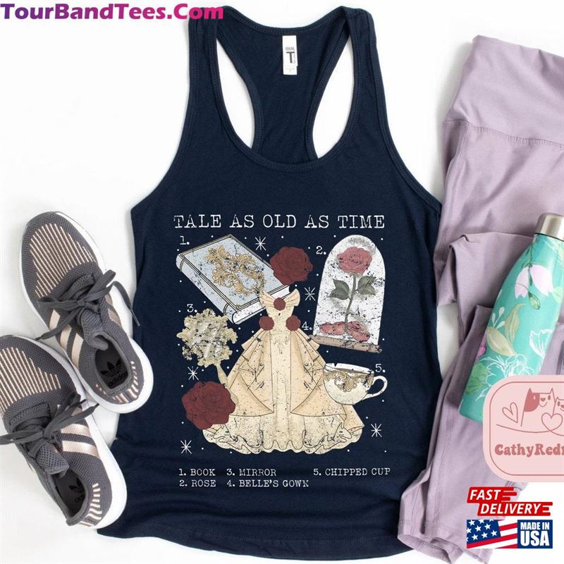 Vintage Tale As Old Time Tanks Retro Beauty And The Beast Belle Shirt Classic Sweatshirt 29Uf167037 – Utopia Fashion