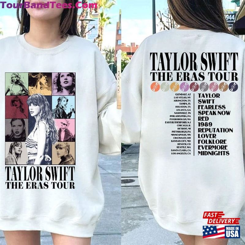 Vintage Taylor The Eras Tour T-Shirt Y2K Midnights Rain Tee Swiftie Merch Unisex Sweatshirt 29Uf182410 – Utopia Fashion