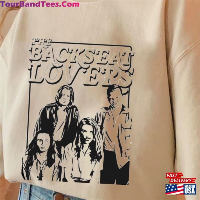 Vintage The Backseat Lovers Band Shirt Cool Indie Rock Music Cotton Tee Unisex Classic 29Uf169674 – Utopia Fashion