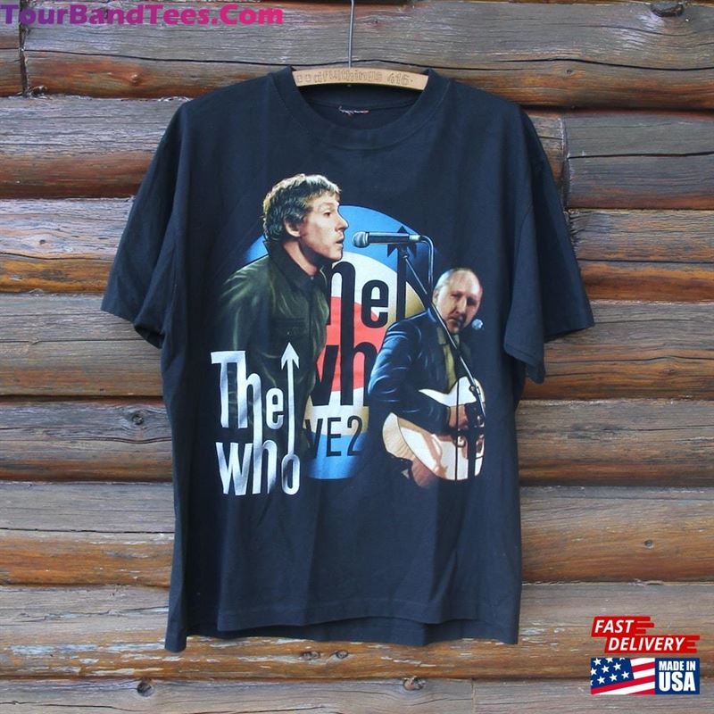 Vintage The Who Rock Band Double Sided Black T-Shirt Unisex Hoodie 29Uf165031 – Utopia Fashion