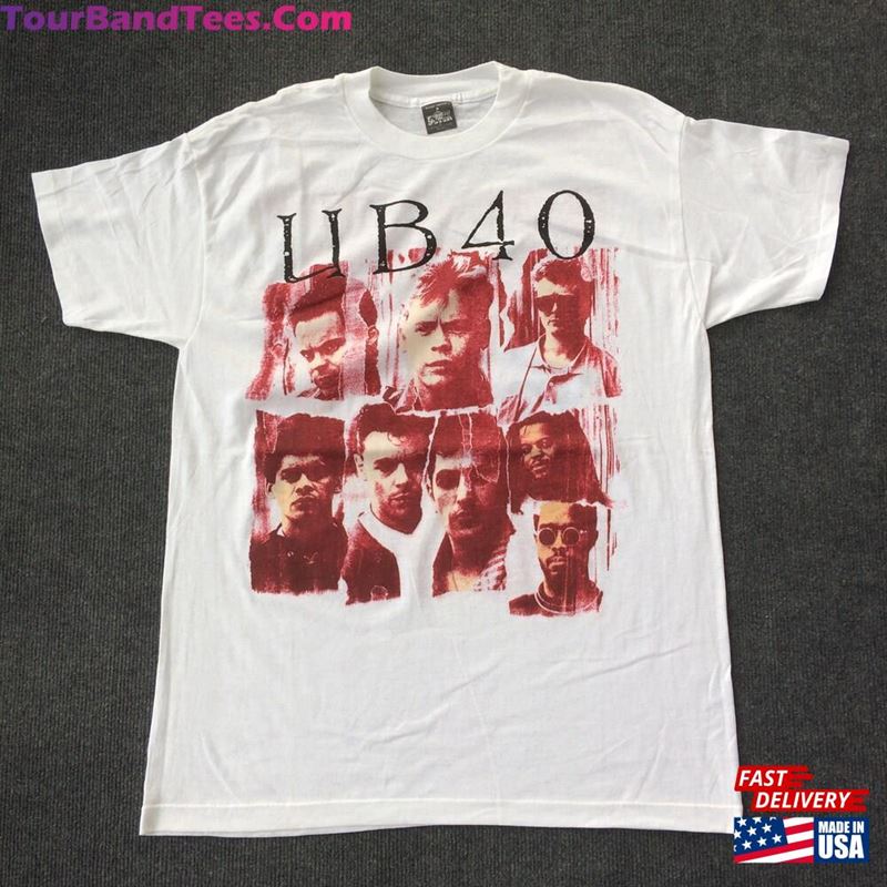 Vintage Ub40 World Tour Concert 80S Robin Campbell Ali Michael Virtue Brian Travers T-Shirt Unisex Classic 29Uf165417 – Utopia Fashion