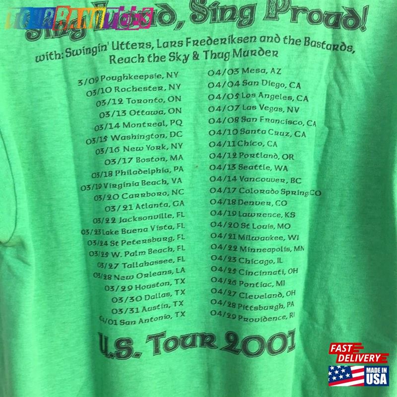 Vintage Y2K Dropkick Murphys Punk Band Us Tour T Shirt Sweatshirt Unisex 29Uf172902 – Utopia Fashion