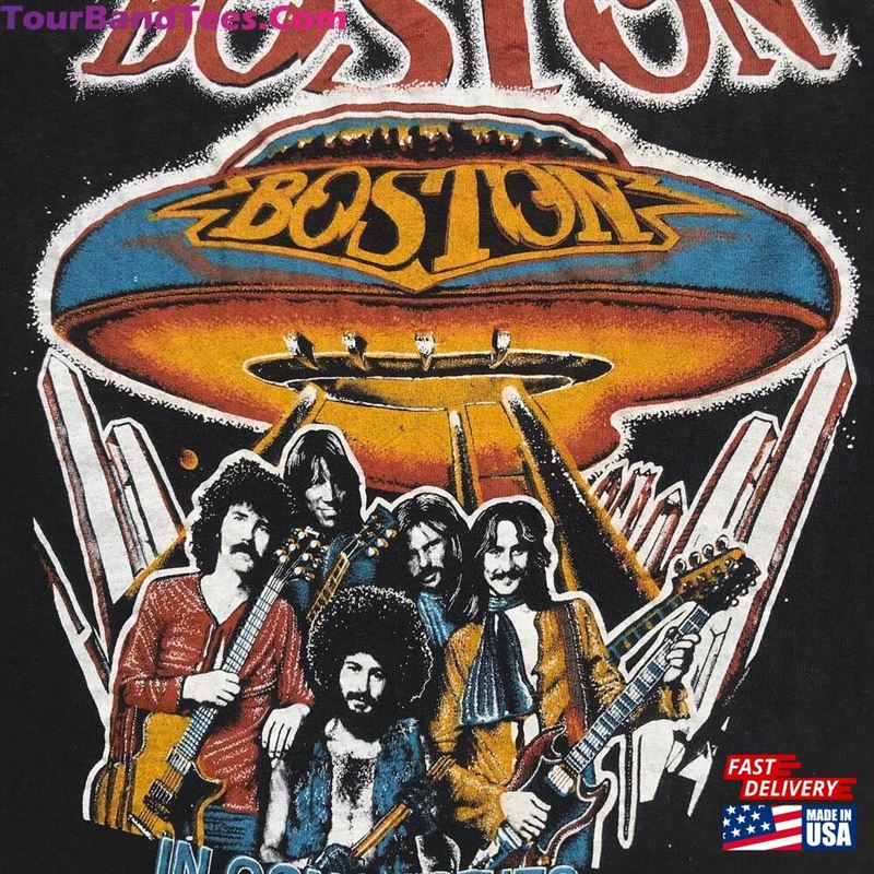 Vintgae 70S Boston Tour Concert Promo T-Shirt Sweatshirt 29Uf167654 – Utopia Fashion