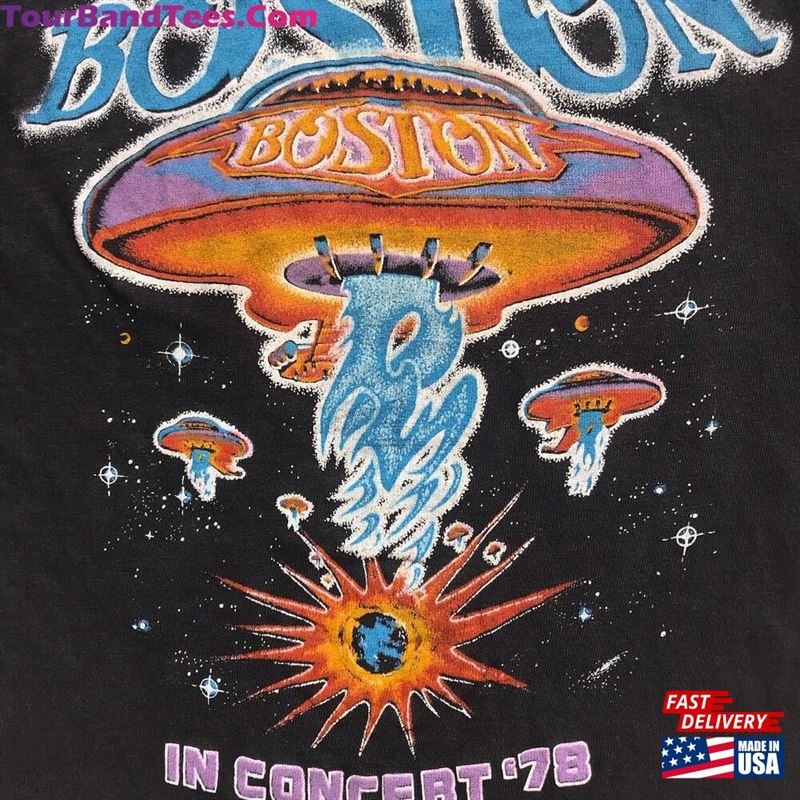 Vintgae 70S Boston Tour Concert Promo T-Shirt Sweatshirt 29Uf167654 – Utopia Fashion