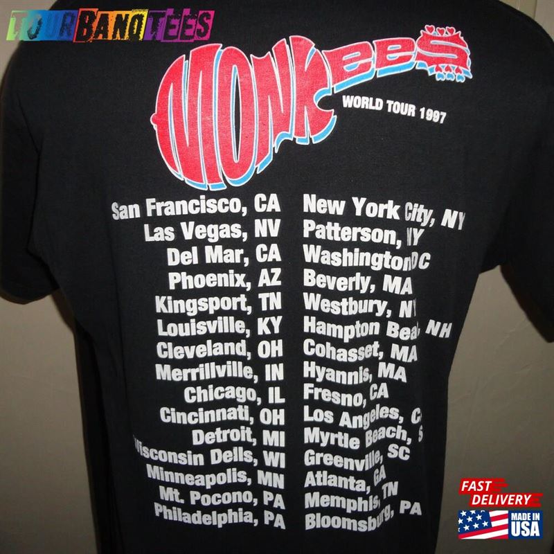 Vtg 90’S Monkees World Tour Unisex Sweatshirt 29Uf180858 – Utopia Fashion