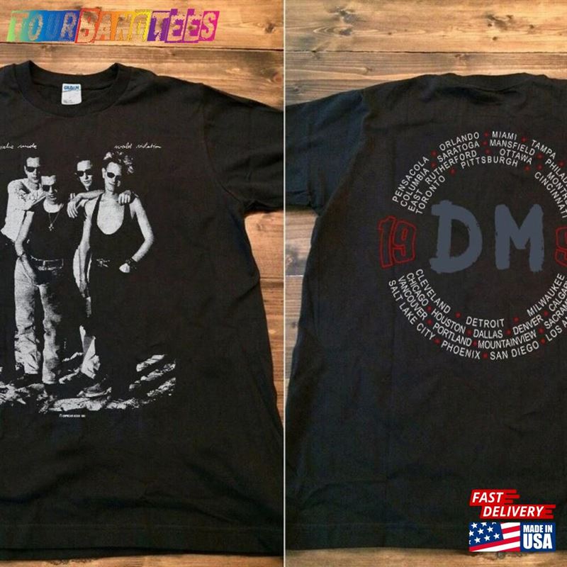 Vtg 90S Depeche Mode Violator Us Tour Shirt World Violation Unisex Black Tee Dm Rock Band Concert Hoodie 29Uf166144 – Utopia Fashion