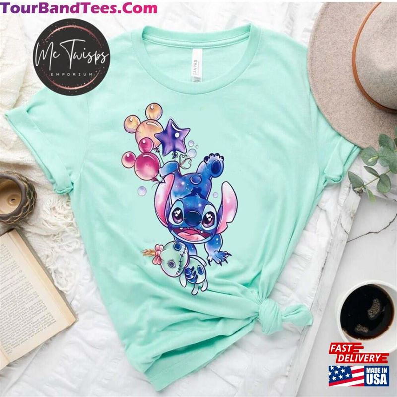 Watercolor Stitch Shirt Disney Cute Trip Unisex T-Shirt 29Uf182885 – Utopia Fashion