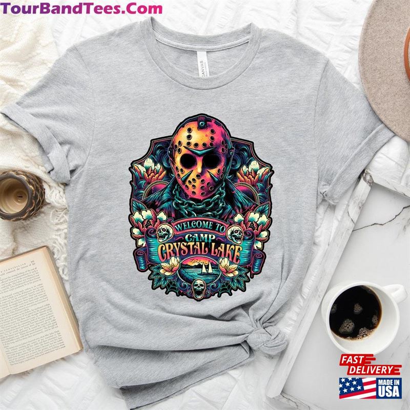 Welcome To Camp Crystal Lake Jason Shirt Vintage Horror Movie T-Shirt Sweatshirt 29Uf167601 – Utopia Fashion