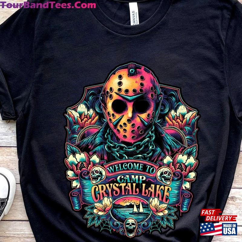 Welcome To Camp Crystal Lake Jason Shirt Vintage Horror Movie T-Shirt Sweatshirt 29Uf167601 – Utopia Fashion