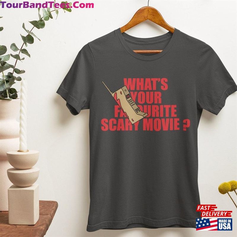 Whats Your Favourite Scary Movie T-Shirt Unisex Scream Horror Classic 29Uf186896 – Utopia Fashion