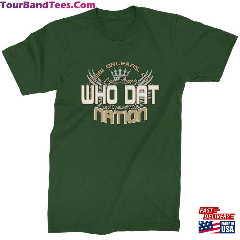 Who Dat Nation New Orleans (Color) Mens T-Shirt Classic 29Uf167434 – Utopia Fashion