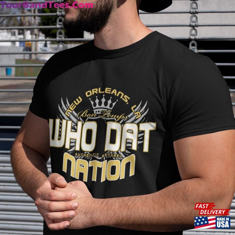 Who Dat Nation New Orleans (Color) Mens T-Shirt Classic 29Uf167434 – Utopia Fashion