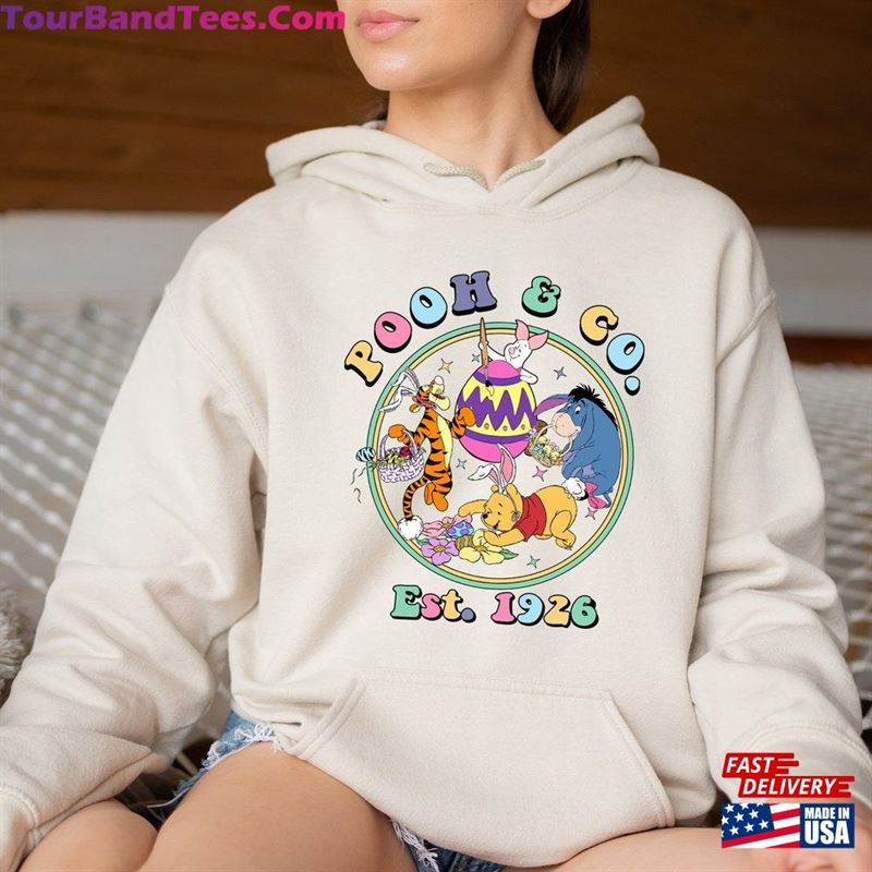 Winnie The Pooh Happy Easter Hoodie Bunny Ears Egg Classic T-Shirt 29Uf182351 – Utopia Fashion