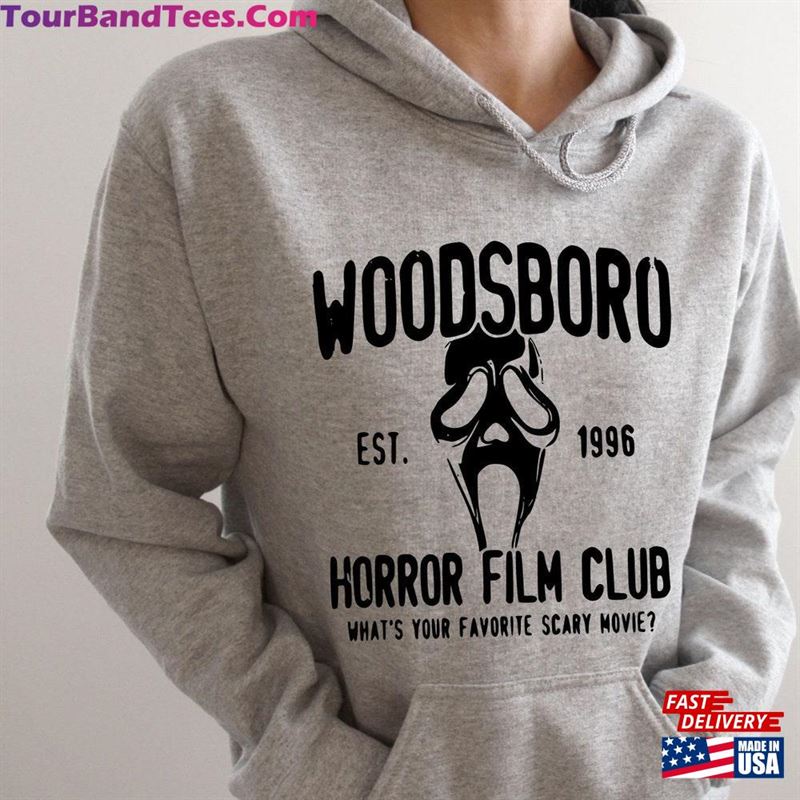 Woodsboro Hoodie Scream Sweatshirt Scary Movie Sweater Unisex T-Shirt 29Uf165901 – Utopia Fashion