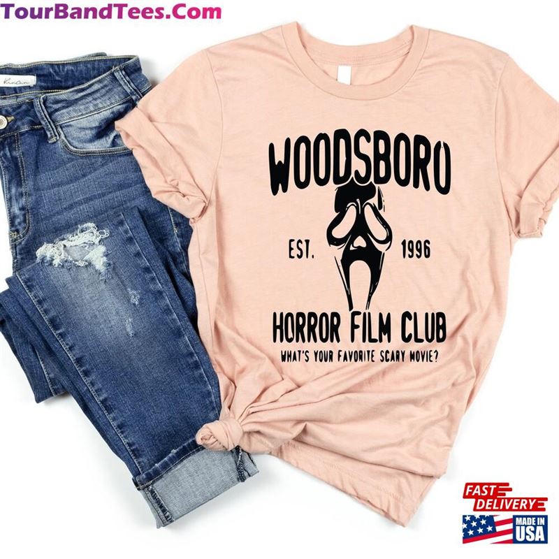 Woodsboro Horror Film Club Ghost Face Shirt Fan Gift Unisex T-Shirt 29Uf167688 – Utopia Fashion