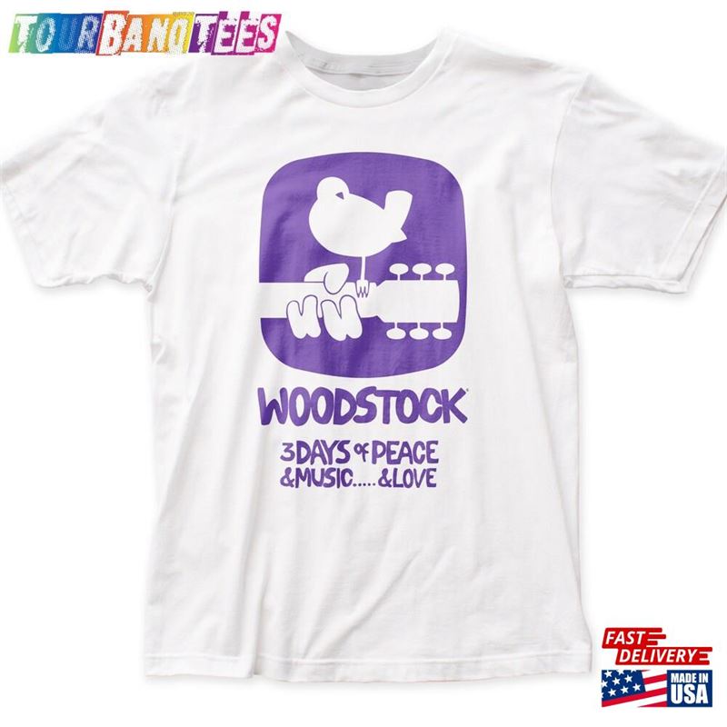 Woodstock Purple Logo Fitted Jersey Tee (Wood10) White Sweatshirt T-Shirt 29Uf174131 – Utopia Fashion