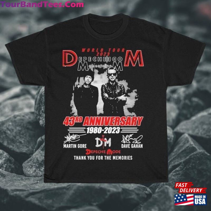 World Tour Depeche Mode 43Rd Anniversary Shirt T-Shirt Hoodie 29Uf166127 – Utopia Fashion