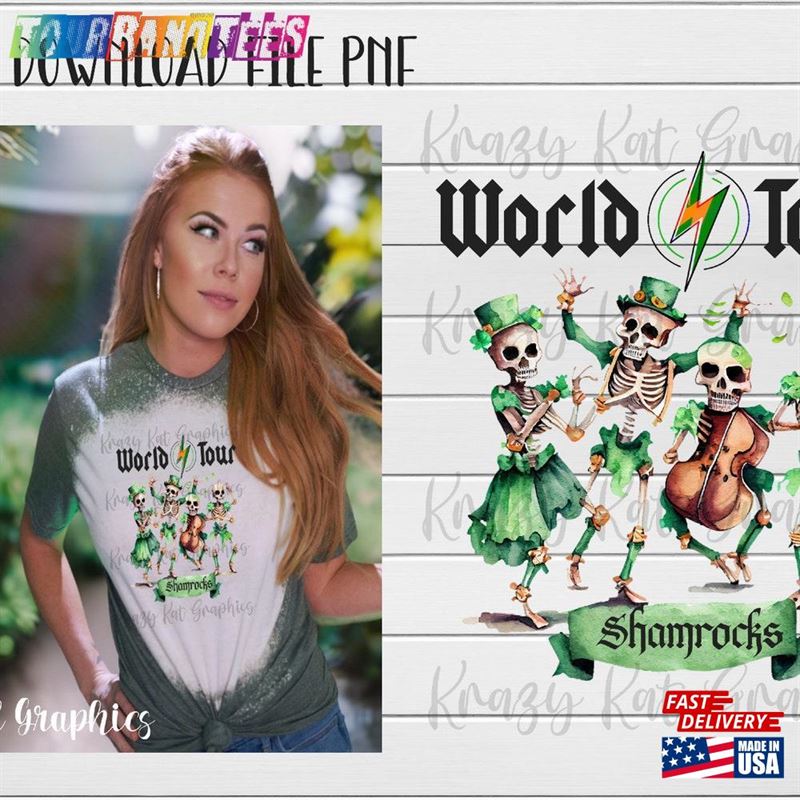 World Tour Shamrocks St Patrick’S Day Unisex T-Shirt 29Uf172276 – Utopia Fashion