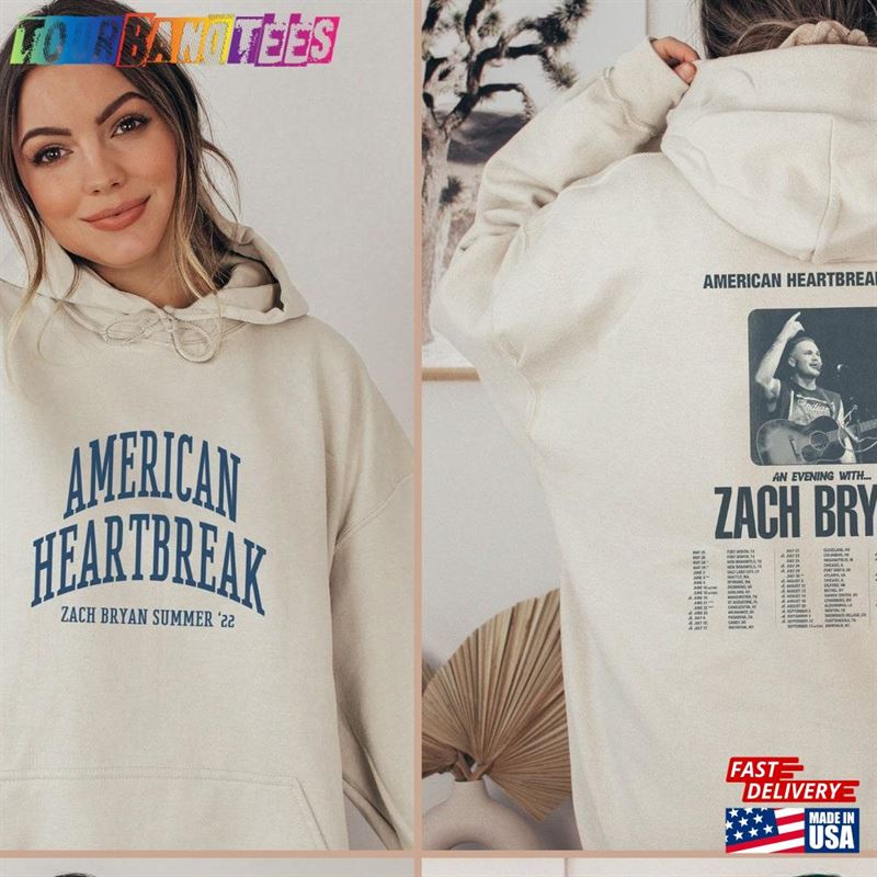 Zach Bryan American Heartbreak Tour Front Back Sweatshirt Classic 29Uf172289 – Utopia Fashion