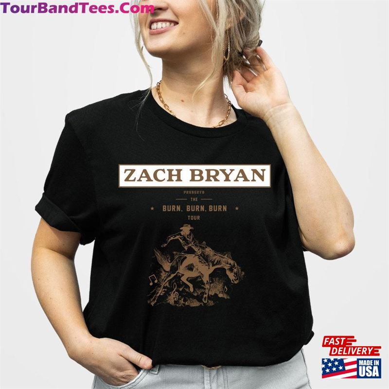 Zach Bryan The Burn Tour Shirt For Fan Concert Country Music Sweatshirt Unisex 29Uf186614 – Utopia Fashion