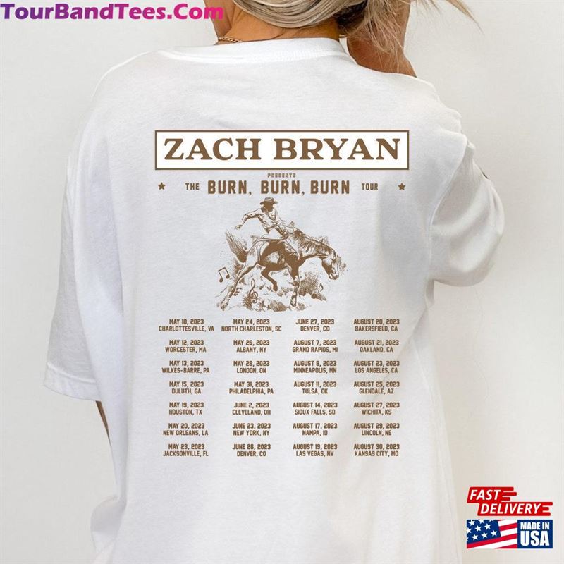 Zach Bryan The Burn Tour Shirt For Fan Concert Country Music Sweatshirt Unisex 29Uf186614 – Utopia Fashion