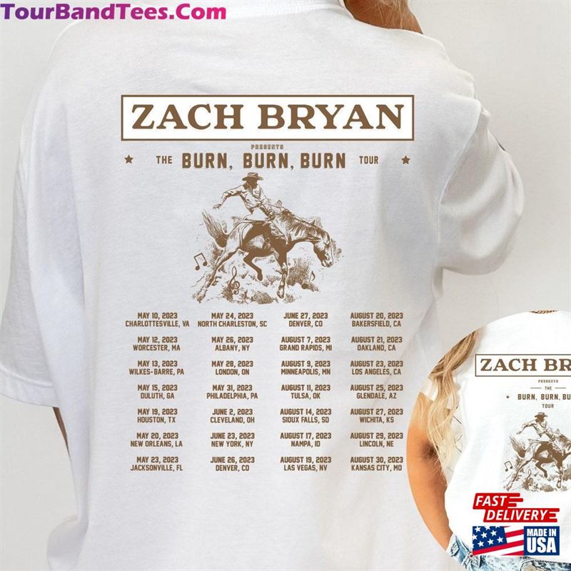 Zach Bryan The Burn Tour Shirt For Fan Concert Country Music Sweatshirt Unisex 29Uf186614 – Utopia Fashion